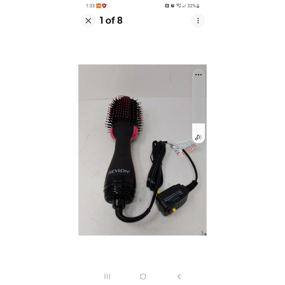 Revlon Proโ Collection Salon One Step Hair Dryer & Volumizer Brush Black/Pink
